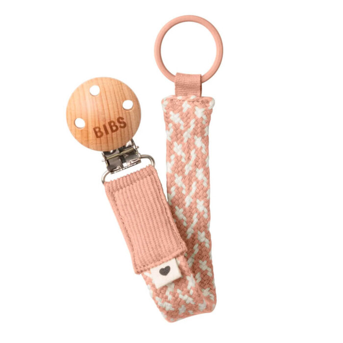 گیره دست ساز بافتنی مدل  BIBS Dummy Clip Braided